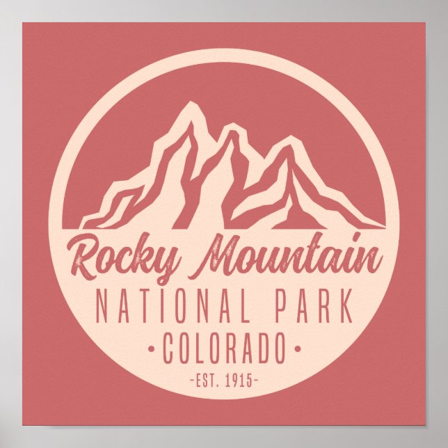 Poster Rocky Mountain National Park Colorado (Frente)
