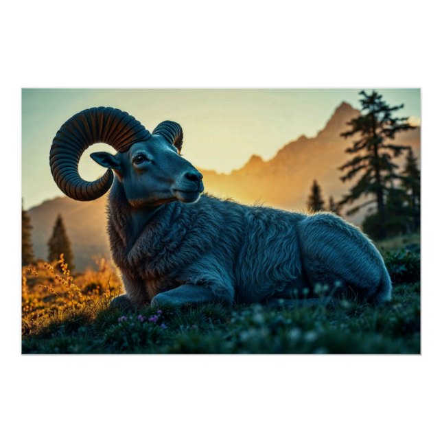 Pôster Rocky Mountain Sheep (Frente)