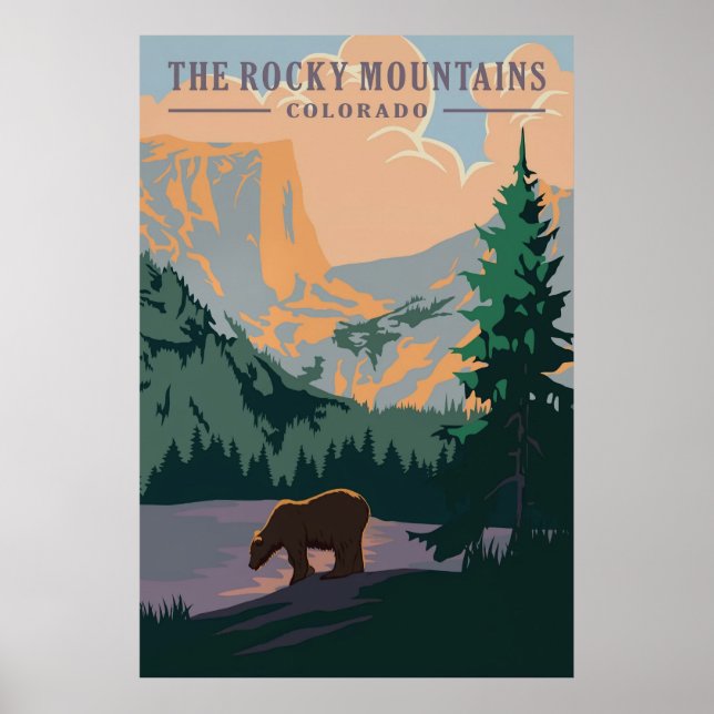 Poster Rocky Mountains, Colorado (Frente)