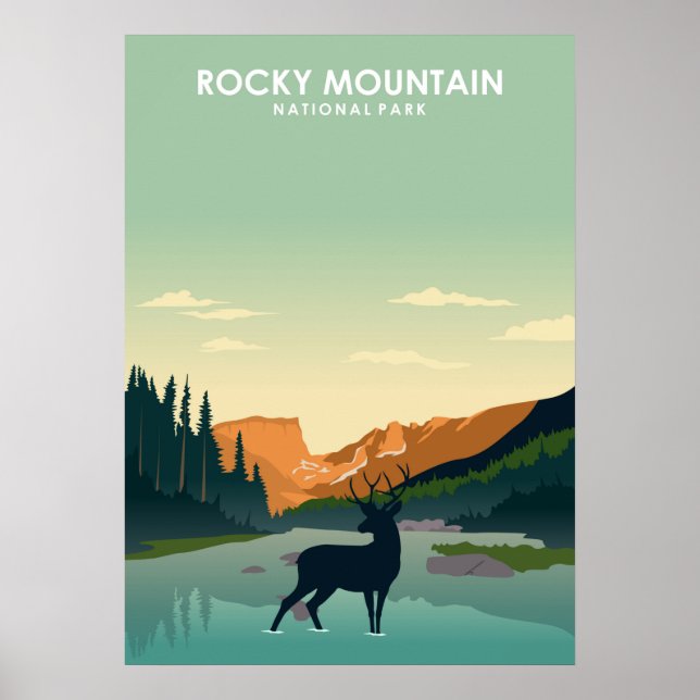 Poster Rocky Mountains National Park (Frente)