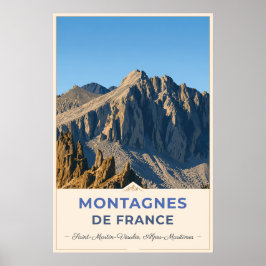 Poster Rocky Summits of the French Alps