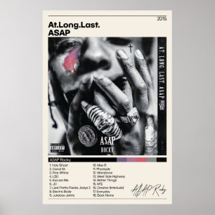 Poster Rockys ASAP No Longo Último ASAP Visualiza A Lista