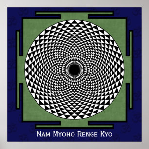 Pôster Roda da meditação da flor de Lotus