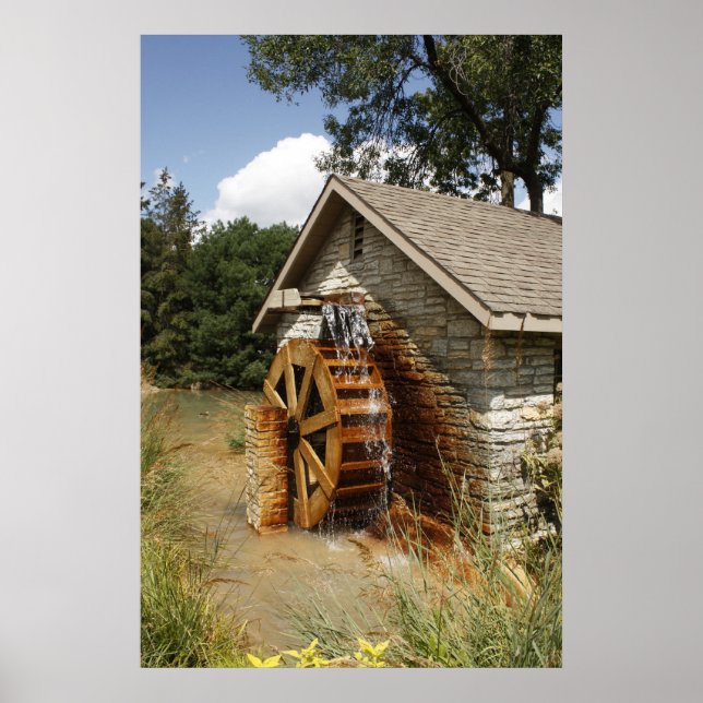 Pôster Roda de água (Frente)