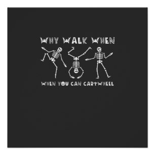 Pôster Roda de Cartaz Skeleton Halloween