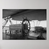 Roda de direção do navio à vela