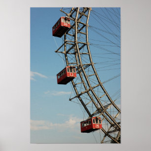 Poster Roda de Ferris vermelha enorme