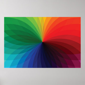 Pôster Roda de gradiente de cor