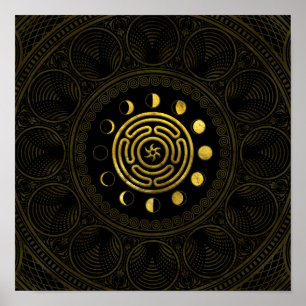 Poster Roda de Hecate e Lua