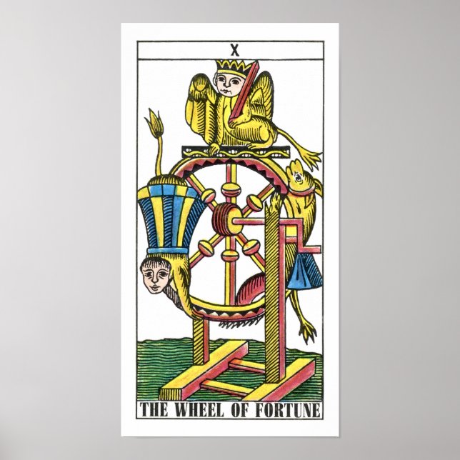 Pôster Roda de Tarot Fortune (Frente)