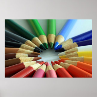 Poster Roda do Gráfico de Cores