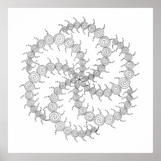 Poster Roda espiral III