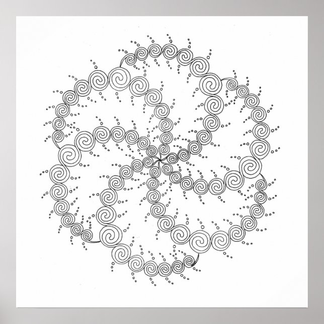 Poster Roda espiral III (Frente)