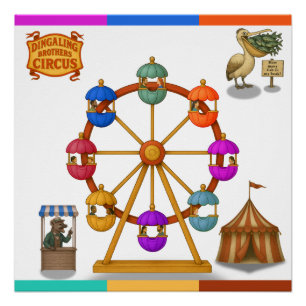 Pôster Roda Gigante dos Dingaling Bros