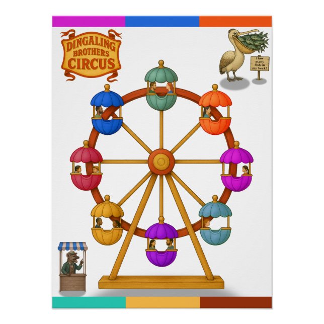Pôster Roda Gigante dos Dingaling Bros (Frente)