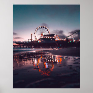 Poster roda-gigante durante a hora do ouro