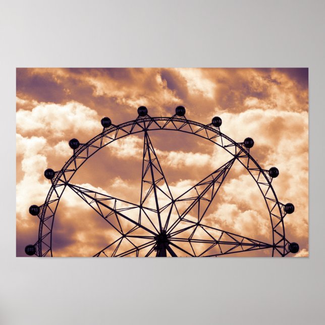 Poster roda-gigante no céu (Frente)