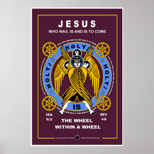 Poster Roda no interior da roda Cherubim