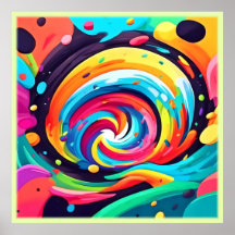 Roda vibrante de Abstrato de cores