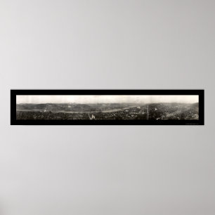 Poster Rodando, foto 1909 da skyline de WV