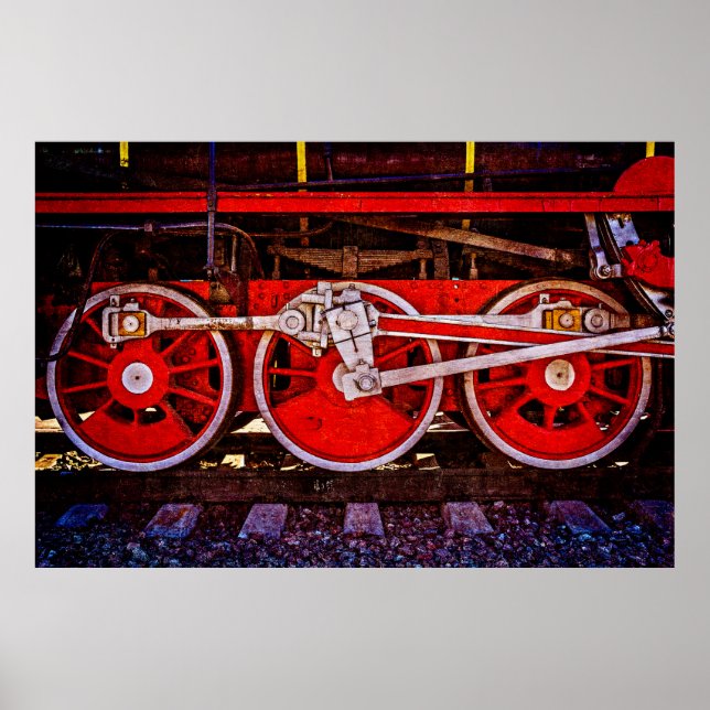 Poster Rodas do Comboio a Vintage (Frente)