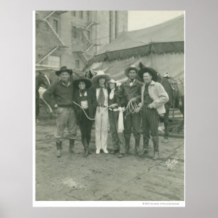 Pôster Rodeio de Chicago, 1929.