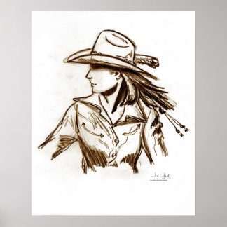 Pôster Rodeo Cowgirl
