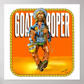 Poster Rodeo Goat Roper