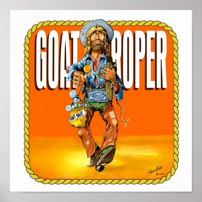 Poster Rodeo Goat Roper (Frente)
