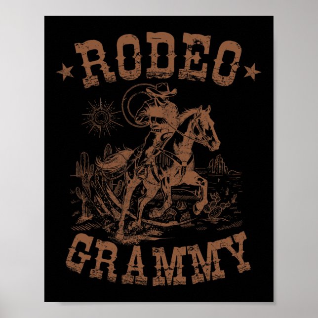 Poster Rodeo Grammy Western Cowboy Familiar Matando Mãe (Frente)