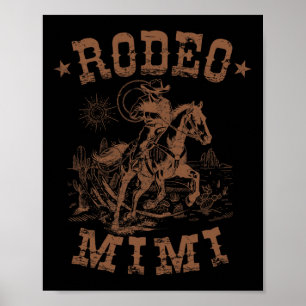 Poster Rodeo Mimi Western Cowboy Family Matching Madre