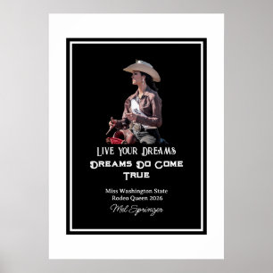Poster Rodeo Rainha Miss Rodeo Concorrente Viva Seus Sonh