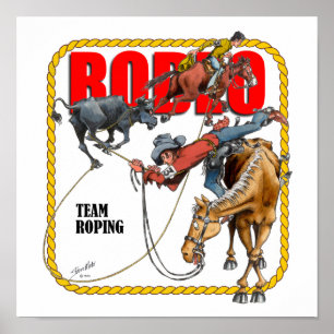 Poster Rodeo Team Ropers