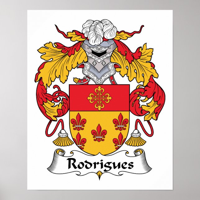 Poster Rodrigues Family Crest (Frente)