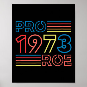 Poster Roe 1973: Retrô do Aborto Feminista Pró Escolha