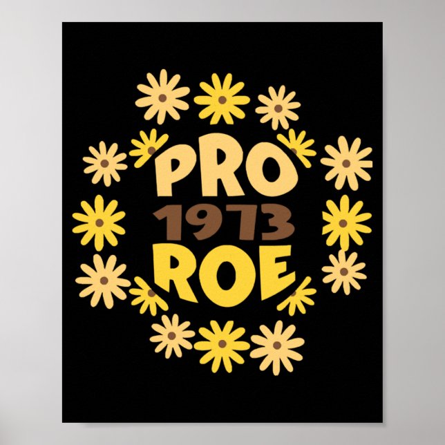 Poster Roe v Wade Rights ProChoice Feminist Pro (Frente)