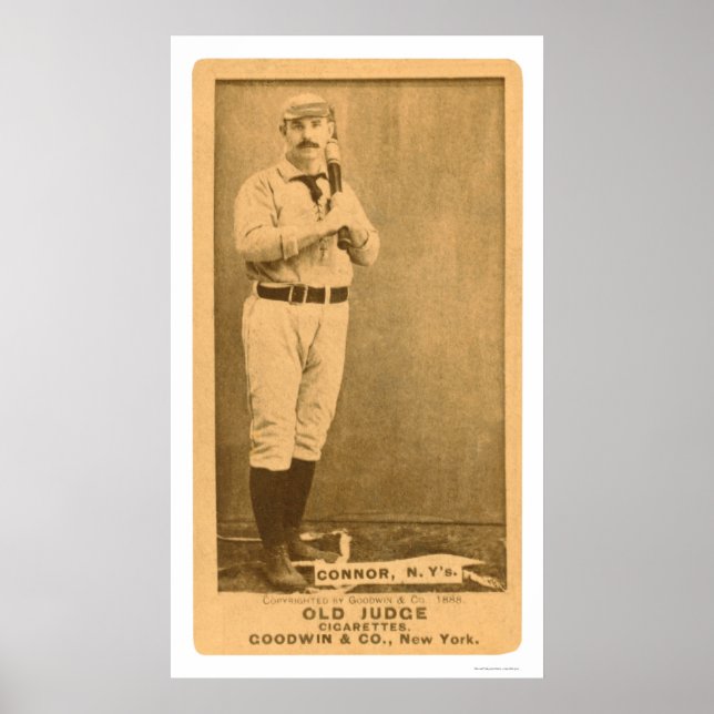 Pôster Roger Connor Baseball 1887 (Frente)