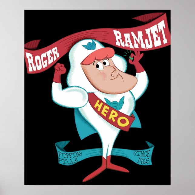Poster Roger Ramjet herói da nossa nação (Frente)