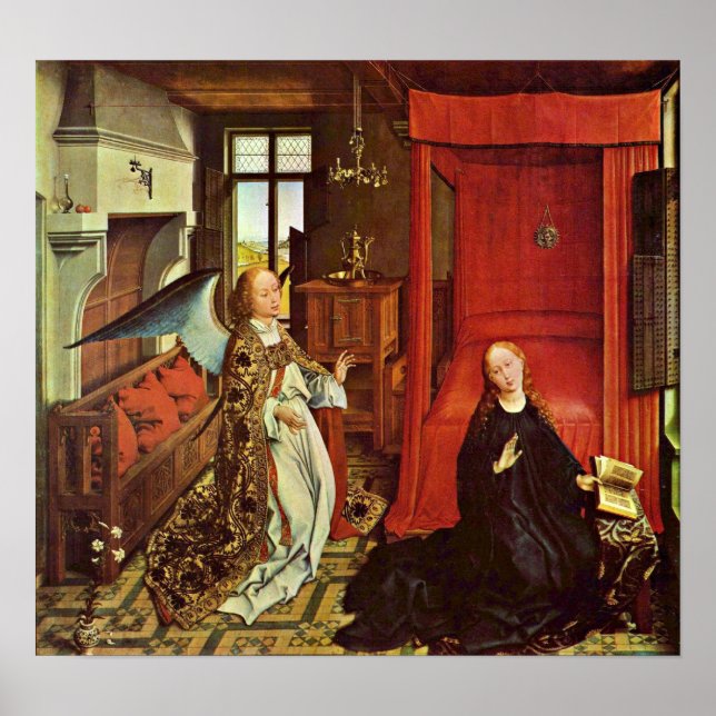 Poster Rogier van der Weyden - A Comunicação (Frente)