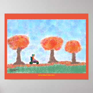 Pôster Rolagem de Caras legal no outono