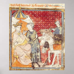 Poster Roland que oferece o adeus a Charlemagne