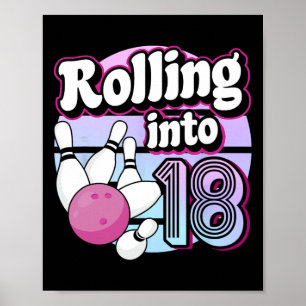 Poster Rolando para 18 Boliches 18º aniversário