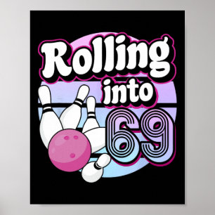 Poster Rolando para 69 Boliches 69º aniversário