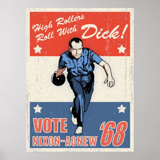 Pôster Rolar com Nixon (Frente)