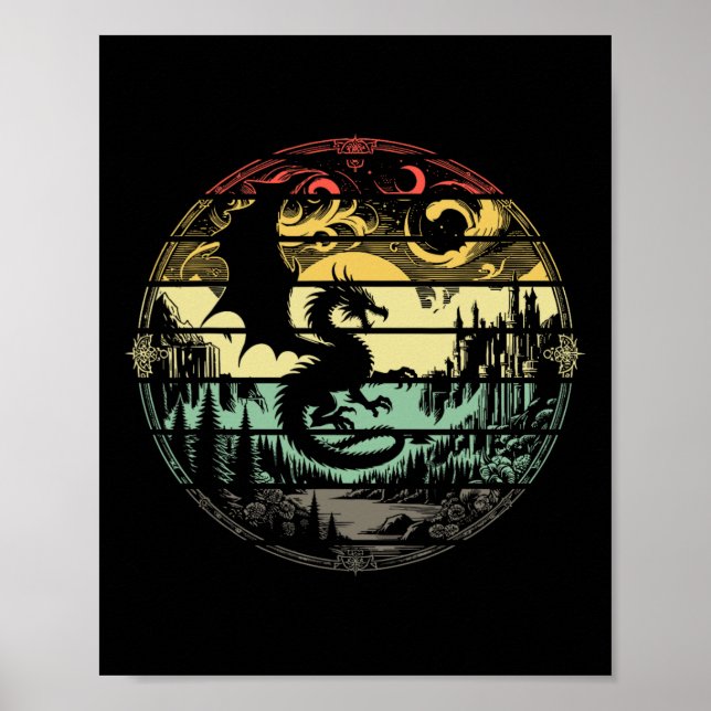 Poster Role Playing Game Rpg Master D20 Tabletop Funny Rp (Frente)