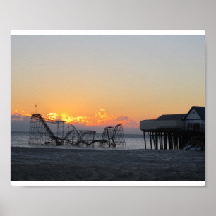 Pôster Roller coaster da costa do jérsei