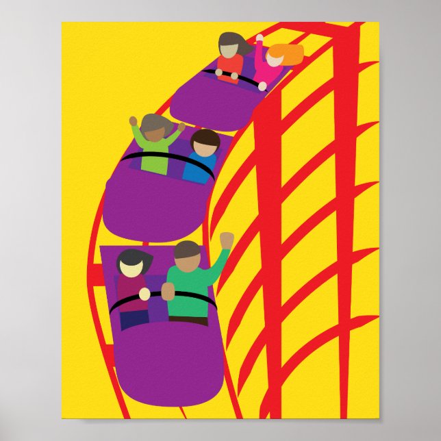 Poster Roller Coaster Upclose (Frente)