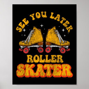 Poster Roller Skating Consulte Você Mais Tarde Roller Ska