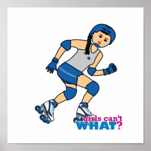 Pôster Rollerderby Girl - Média