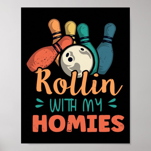Poster Rollin com minha Boliche 2 (Frente)